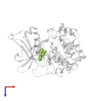 ADENOSINE MONOPHOSPHATE in PDB entry 6esa, assembly 1, top view.