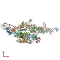 PDB entry 6f38 coloured by chain, front view.