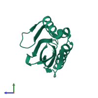 Steroid Delta-isomerase in PDB entry 6f4y, assembly 1, side view.