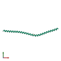 PDB entry 6f64 coloured by chain, front view.