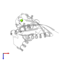 MAGNESIUM ION in PDB entry 6ff8, assembly 1, top view.