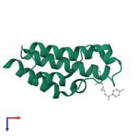 Bromodomain adjacent to zinc finger domain protein 2A in PDB entry 6fgf, assembly 1, top view.