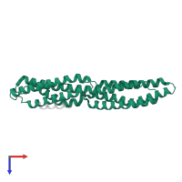 Vinculin in PDB entry 6fq4, assembly 1, top view.