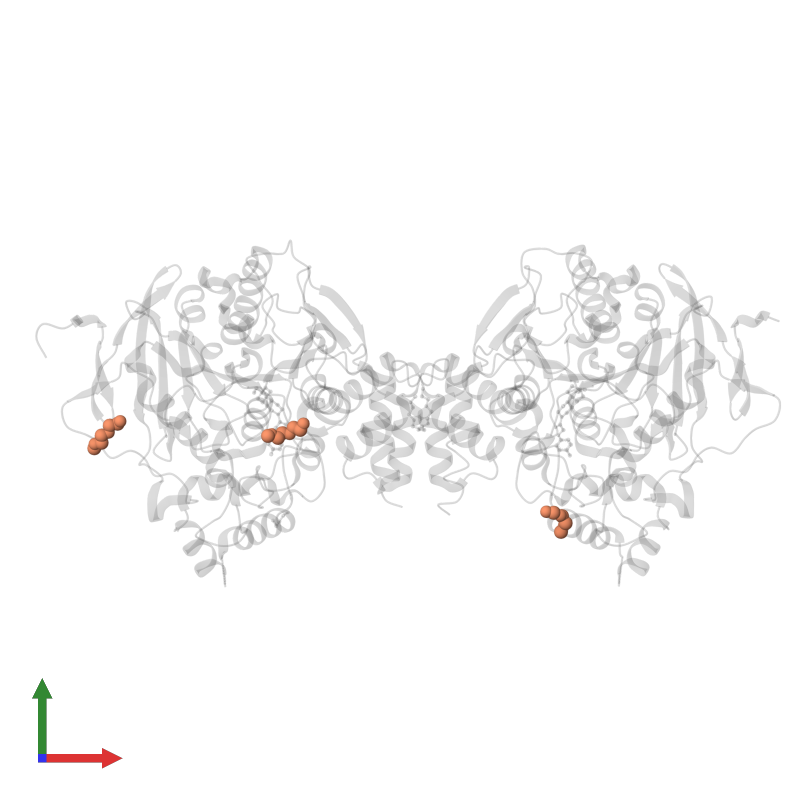 <div class='caption-body'>PDB entry 6fse contains 3 copies of 2-(2-METHOXYETHOXY)ETHANOL in assembly 1. This small molecule is highlighted and viewed from the front.</div>