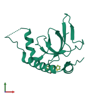 PDB entry 6g24 coloured by chain, front view.