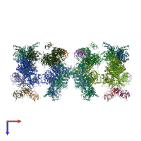 PDB entry 6g2i coloured by chain, top view.