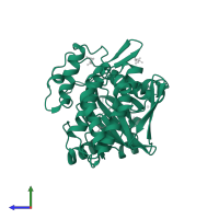 Serine/threonine-protein kinase haspin in PDB entry 6g35, assembly 1, side view.