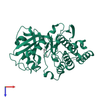 Serine/threonine-protein kinase haspin in PDB entry 6g35, assembly 1, top view.