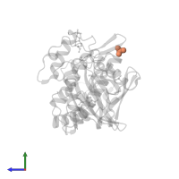 PHOSPHATE ION in PDB entry 6g38, assembly 1, side view.