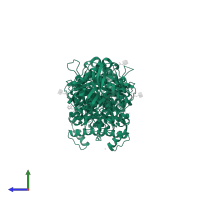 Acetylcholinesterase in PDB entry 6g4o, assembly 1, side view.