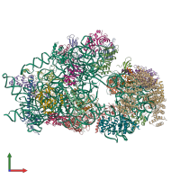 PDB entry 6g4w coloured by chain, front view.