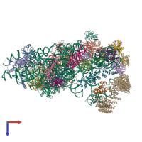 PDB entry 6g4w coloured by chain, top view.