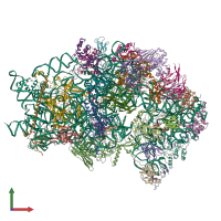 PDB entry 6g53 coloured by chain, front view.