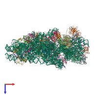 PDB entry 6g5h coloured by chain, top view.