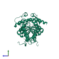 MMP 1-O-methyltransferase in PDB entry 6g80, assembly 1, side view.