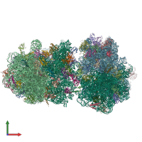 PDB entry 6gsj coloured by chain, front view.