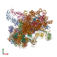 PDB entry 6gsm coloured by chain, front view.