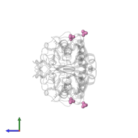 SULFATE ION in PDB entry 6gwz, assembly 1, side view.