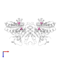 SULFATE ION in PDB entry 6gwz, assembly 1, top view.
