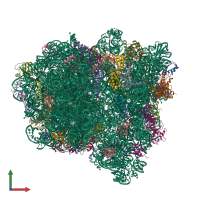 PDB entry 6gxo coloured by chain, front view.