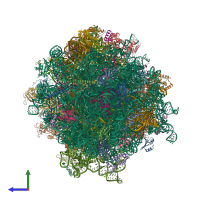 PDB entry 6gz3 coloured by chain, side view.