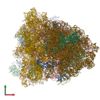 PDB entry 6gz4 coloured by chain, front view.