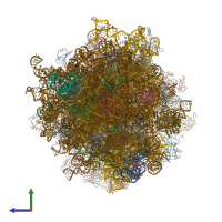 PDB entry 6gz4 coloured by chain, side view.