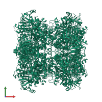 Glucose-methanol-choline oxidoreductase N-terminal domain-containing protein in PDB entry 6h3o, assembly 1, front view.