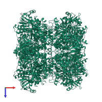 Glucose-methanol-choline oxidoreductase N-terminal domain-containing protein in PDB entry 6h3o, assembly 1, top view.