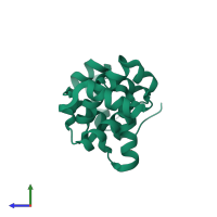 PDB 6h49 coloured by chain and viewed from the side.