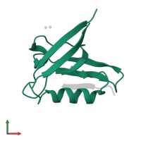 Tyrosine-protein phosphatase non-receptor type 3 in PDB entry 6hks, assembly 1, front view.