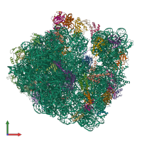 PDB entry 6hrm coloured by chain, front view.