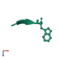 Urotensin-2 in PDB entry 6hvb, assembly 1, top view.