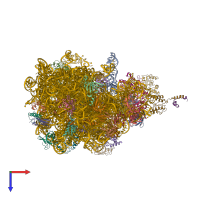 PDB entry 6i0y coloured by chain, top view.