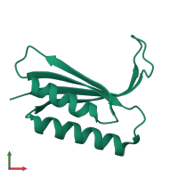 PDB entry 6i6y coloured by chain, front view.