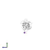 SODIUM ION in PDB entry 6i9s, assembly 1, side view.