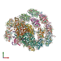 PDB entry 6igz coloured by chain, front view.
