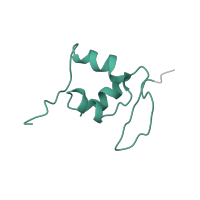 The deposited structure of PDB entry 6ip8 contains 1 copy of Pfam domain PF03297 (S25 ribosomal protein) in Small ribosomal subunit protein eS25. Showing 1 copy in chain XB [auth 3O].