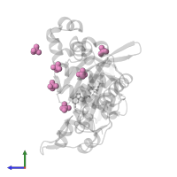 SULFATE ION in PDB entry 6ipn, assembly 1, side view.
