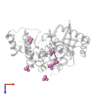 SULFATE ION in PDB entry 6ipn, assembly 1, top view.