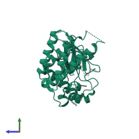 Fibroblast growth factor receptor 4 in PDB entry 6iuo, assembly 1, side view.