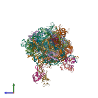 PDB entry 6j4z coloured by chain, side view.