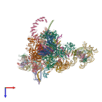 PDB entry 6j6g coloured by chain, top view.