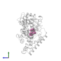 N-[(2S)-1-hydroxy-3-(1H-indol-3-yl)propan-2-yl]-Nalpha-methyl-L-phenylalaninamide in PDB entry 6j86, assembly 1, side view.
