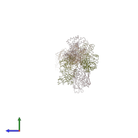 PDB entry 6jfh coloured by chain, side view.