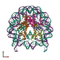 PDB entry 6jxd coloured by chain, front view.