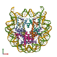 PDB entry 6k1i coloured by chain, front view.