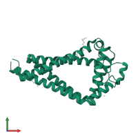 CD9 antigen in PDB entry 6k4j, assembly 1, front view.