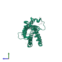CD9 antigen in PDB entry 6k4j, assembly 1, side view.