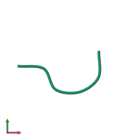 PDB entry 6kj3 coloured by chain, front view.